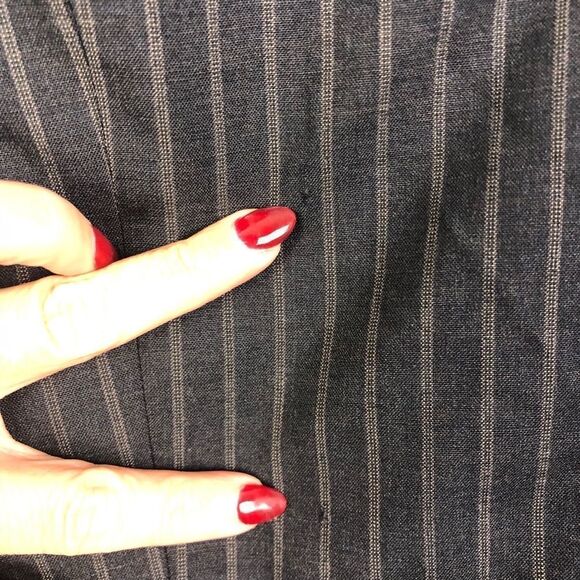 BANANA REPUBLIC | Wool Blend Pinstripe Blazer Gray - Picture 5 of 8